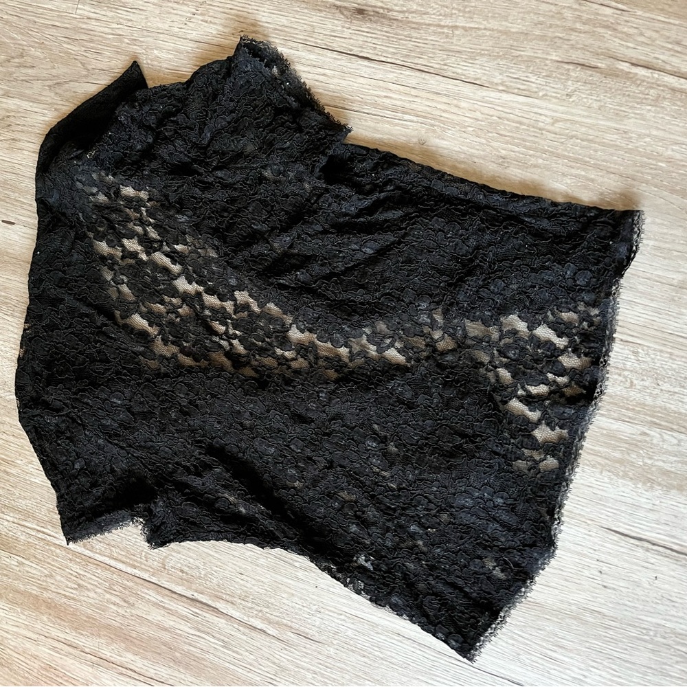 Goth Lace Button-up Top - Picture 6 of 7